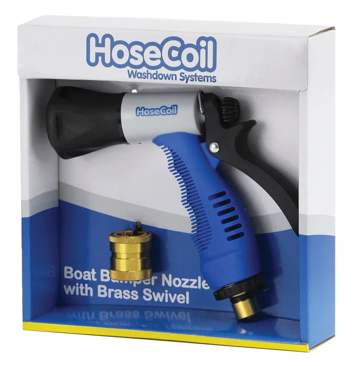 WN530 – HOSECOIL Boat Washdown Hose Nozzle, Insulated Trigger Nozzle 3/4 Inch Garden Hose Thread Connection Adjustabl...